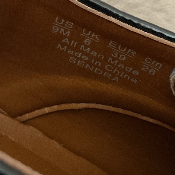 Franco Sarto Women's Sendra Lug Sole Derby shoes in black patent leather, 9 - Picture 6 of 8